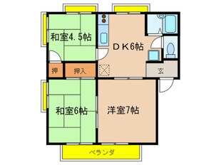 アメニティハイムの物件間取画像